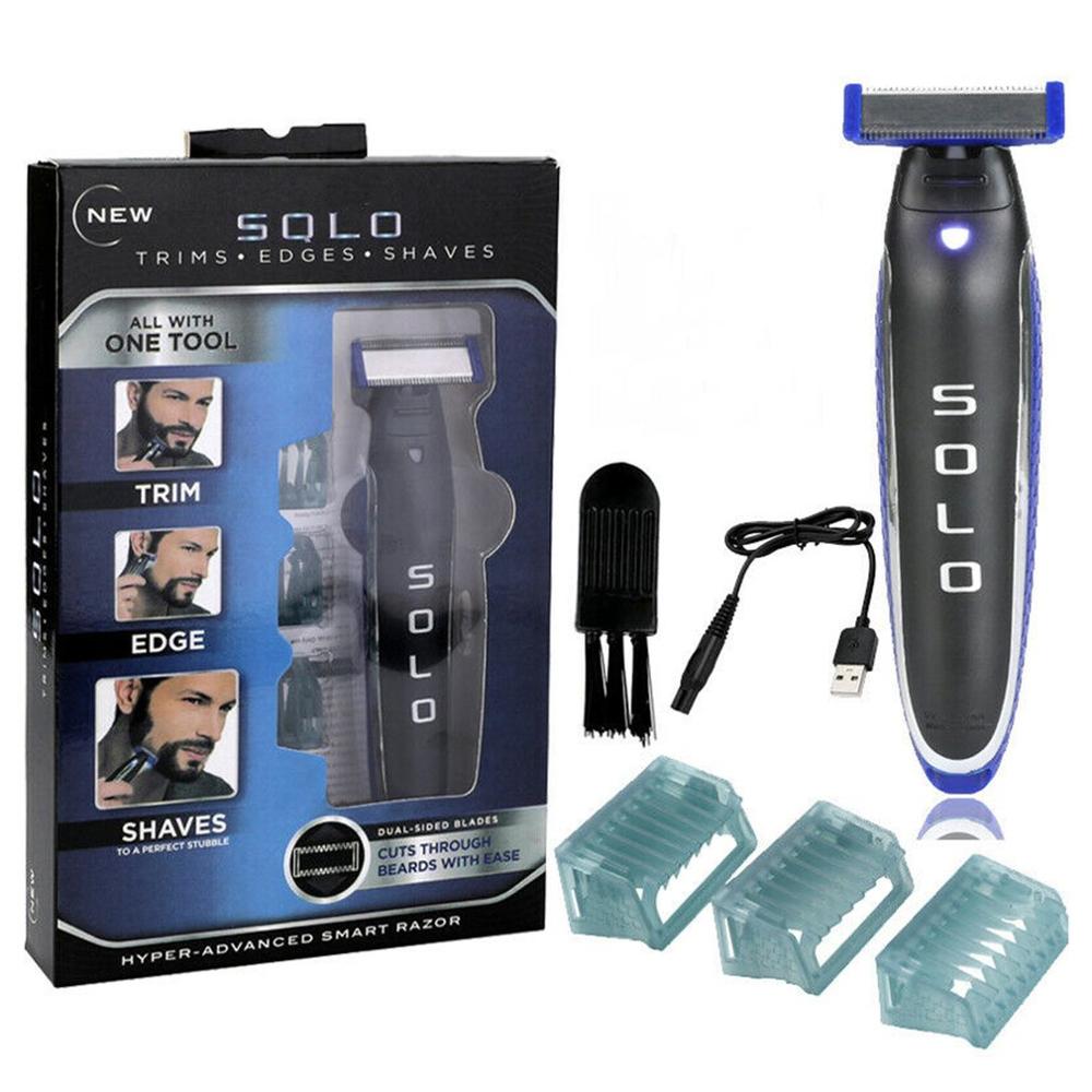 Multifonction MicroTouch Micro Touch SOLO hommes rasoir électrique Rechargeable garnitures bords