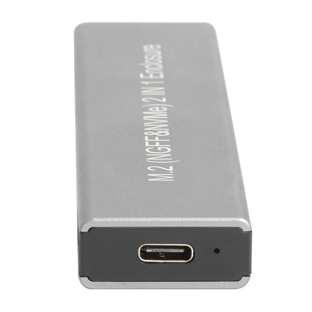 Boîtier Externe SSD M.2 NVMe Transparent USB 3.1 Type-C - Vitesse 5 Gbit/s
