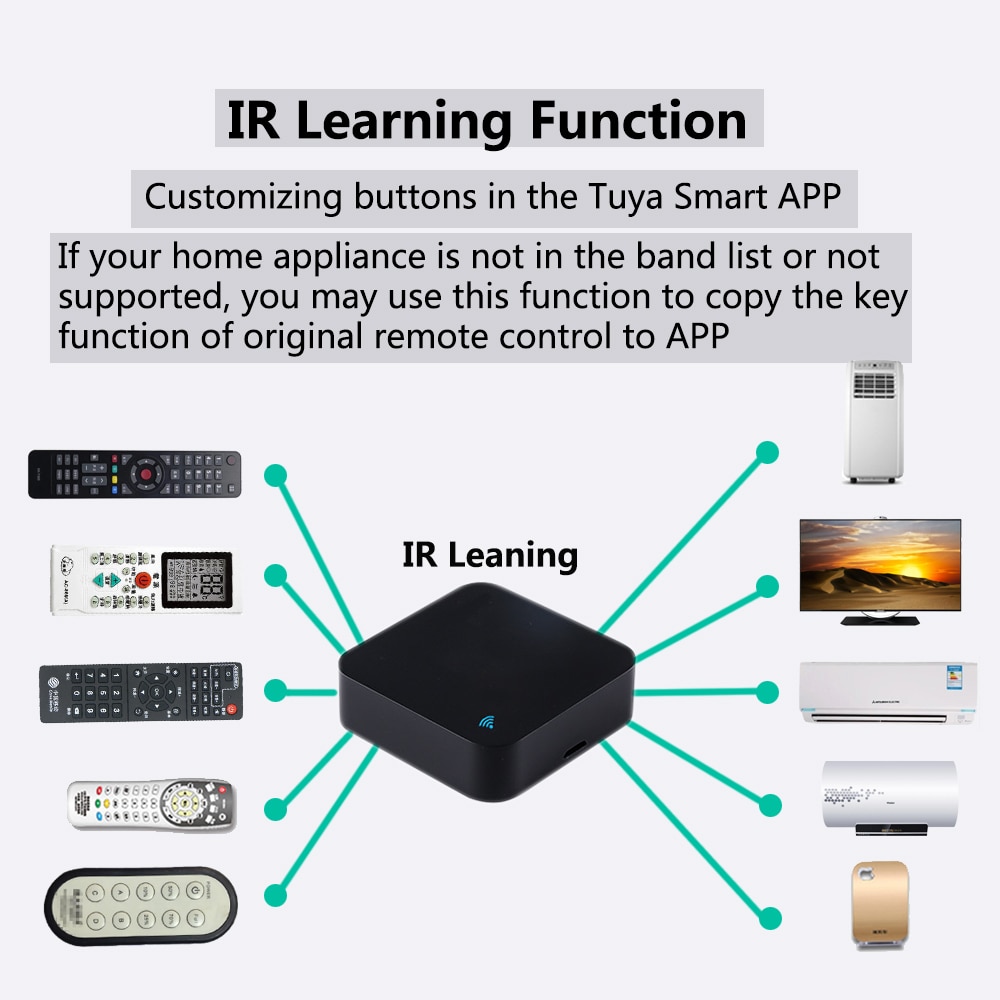 Tuya-infrarouge-universel-intelligent-de-wifi-de-télécommande-d'ir-pour-le-contrôle-à-la-maison-intelligent-pour-le-DVD-de-TV-AUD-ca-fonctionne-avec-Amz-Alexa-Google-home Tuya infrarouge universel intelligent de wifi de télécommande d'ir pour le contrôle à la maison intelligent pour le DVD de TV AUD ca fonctionne avec Amz Alexa Google home