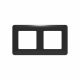 2 Gang Black Panel