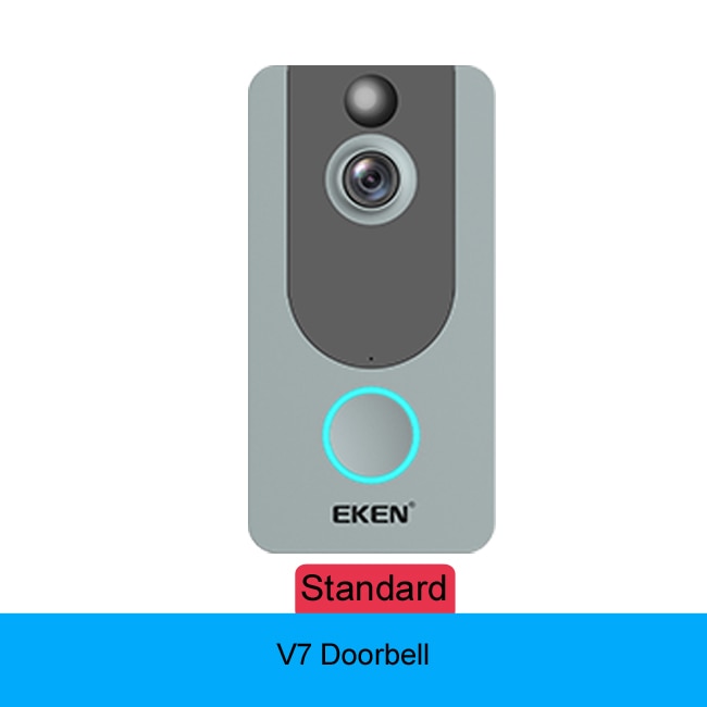 EKEN-sonnette-de-porte-connectée-V7,-wi-fi-IP-1080P,-sécurité-sans-fil,-détection-de-mouvement-FIR,-alarme,-stockage-Cloud EKEN-sonnette de porte connectée V7, wi-fi IP 1080P, sécurité sans fil, détection de mouvement FIR, alarme, stockage Cloud