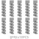 10PCS Gray