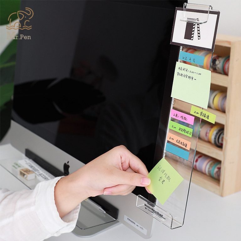 Bloc-notes Adhésif Pour écran D'ordinateur - 2 Tableaux Mémo Transparents Pour Bureau Ou Maison