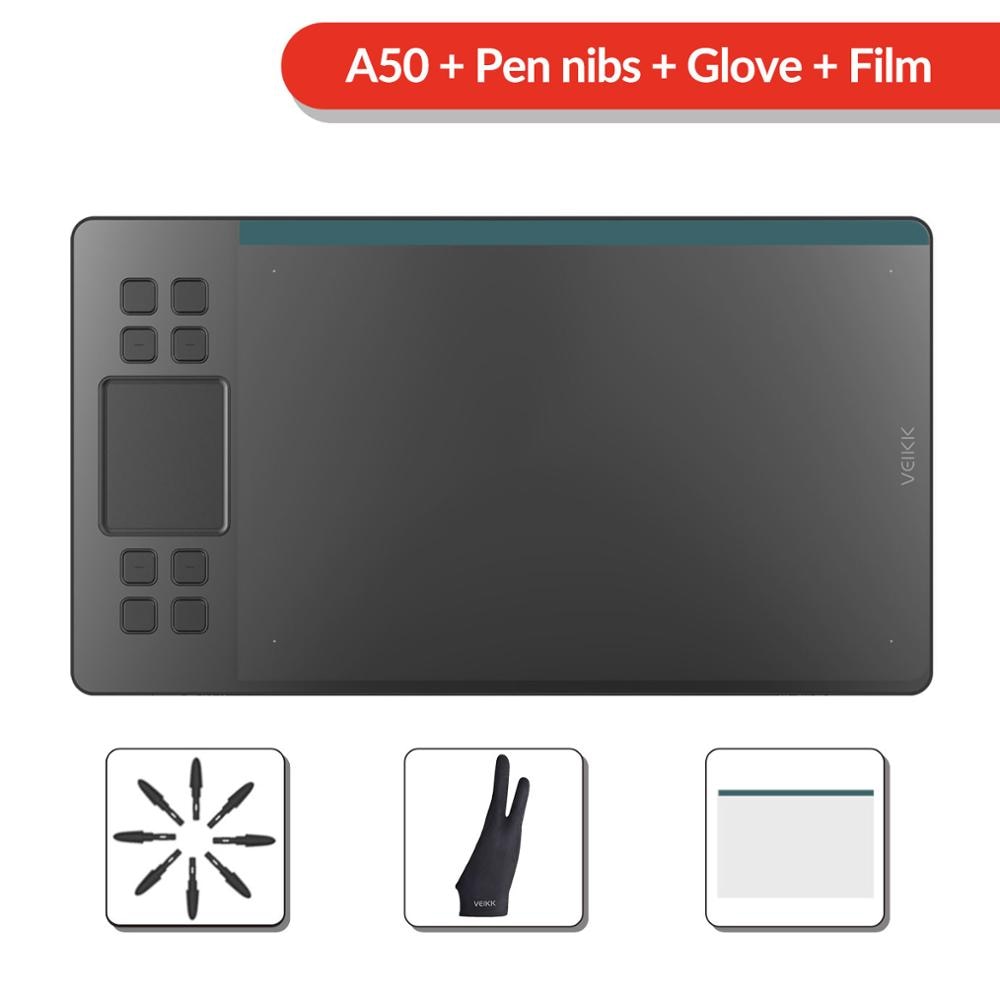 VEIKK-A50-tablette-de-dessin-graphique-avec-8192-sensibilité-à-la-pression-(stylo-passif-sans-batterie)-périphériques-d'ordinateur-de-tablette-numérique VEIKK A50 tablette de dessin graphique avec 8192 sensibilité à la pression (stylo passif sans batterie) périphériques d'ordinateur de tablette numérique
