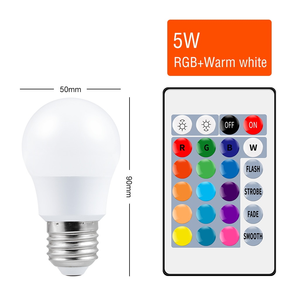 Lampe-Led-RGB-intelligente-E27,-lumière-à-intensité-variable,-5W,-10W,-15W,-RGBW-lampe-à-Led,-ampoule-changeante-à-couleur-lampe-à-Led-ada-RGBW,-décoration-blanche-maison Lampe Led RGB intelligente E27, lumière à intensité variable, 5W, 10W, 15W, RGBW lampe à Led, ampoule changeante à couleur lampe à Led ada RGBW, décoration blanche maison