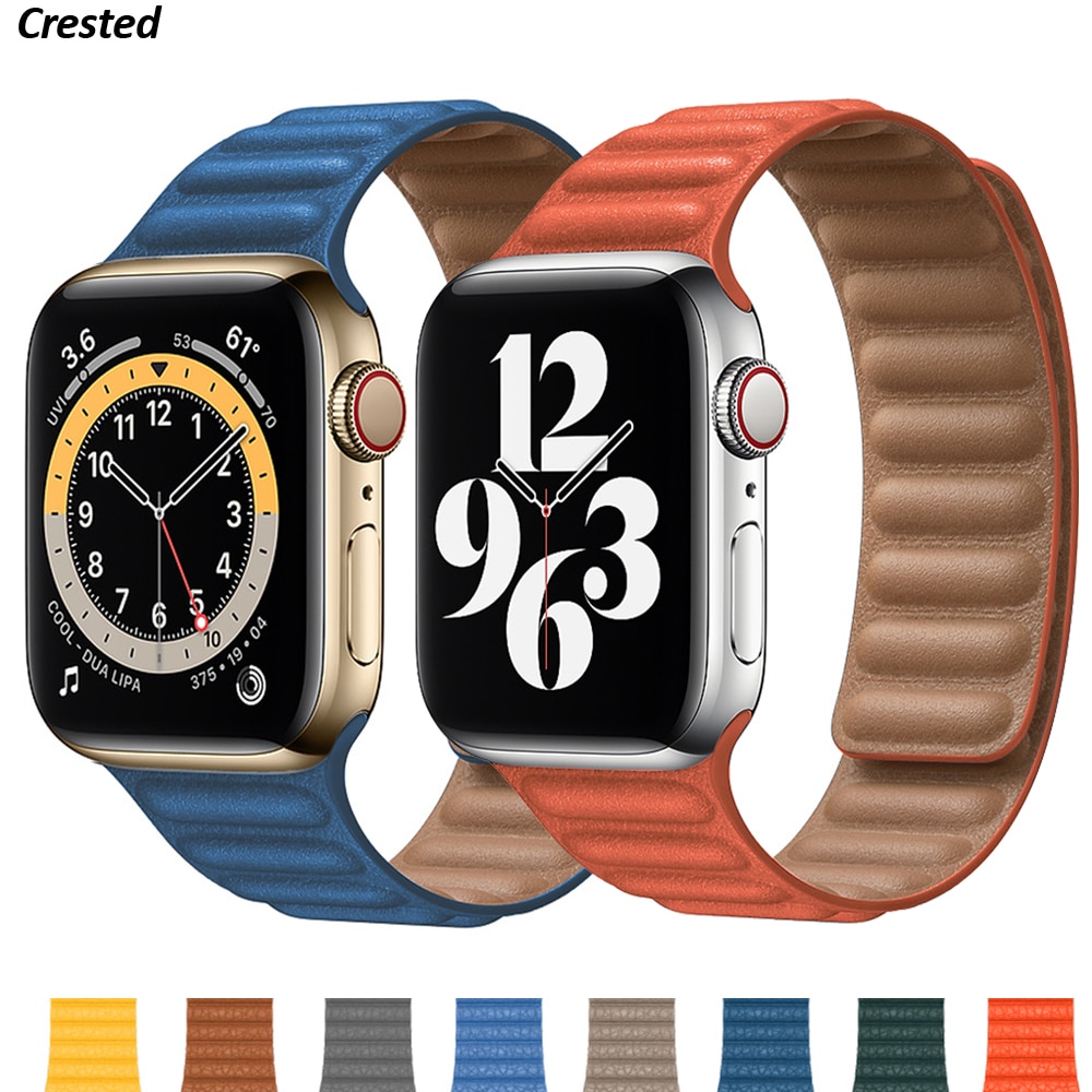 Bracelet-en-cuir-pour-bracelet-de-montre-Apple-44mm-40mm-38mm-42mm-montre-1:1-bracelet-à-boucle-magnétique-original-iWatch-seires-5-4-6-SE Bracelet en cuir pour bracelet de montre Apple 44mm 40mm 38mm 42mm montre 1:1 bracelet à boucle magnétique original iWatch seires 5 4 6 SE