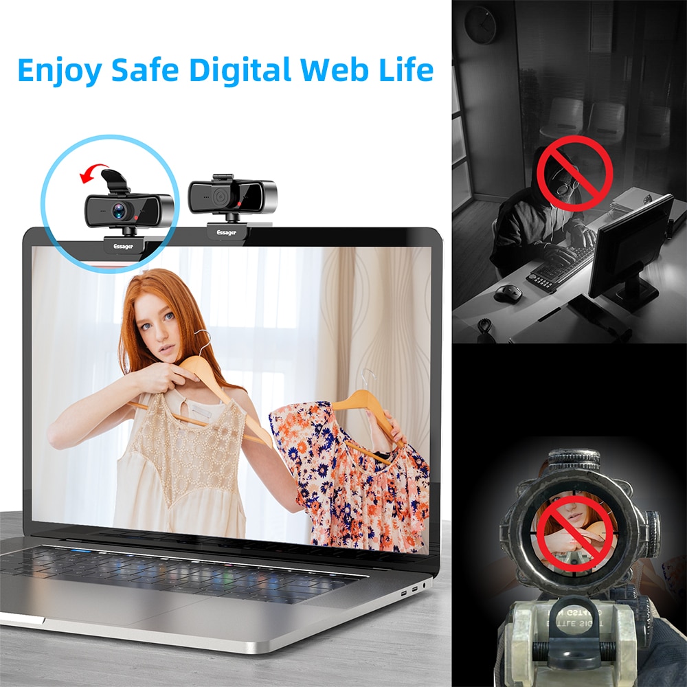 Essager-C3-1080P-Webcam-Full-HD-Web-caméra-pour-ordinateur-portable-USB-Web-Cam-avec-Microphone-Autofocus-WebCamera-pour-Youtube Essager C3 1080P Webcam Full HD Web caméra pour ordinateur portable USB Web Cam avec Microphone Autofocus WebCamera pour Youtube