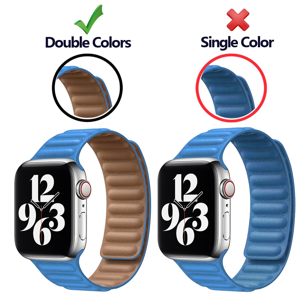 Bracelet-en-cuir-pour-bracelet-de-montre-Apple-44mm-40mm-38mm-42mm-montre-1:1-bracelet-à-boucle-magnétique-original-iWatch-seires-5-4-6-SE Bracelet en cuir pour bracelet de montre Apple 44mm 40mm 38mm 42mm montre 1:1 bracelet à boucle magnétique original iWatch seires 5 4 6 SE