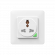 UN White Wall Socket