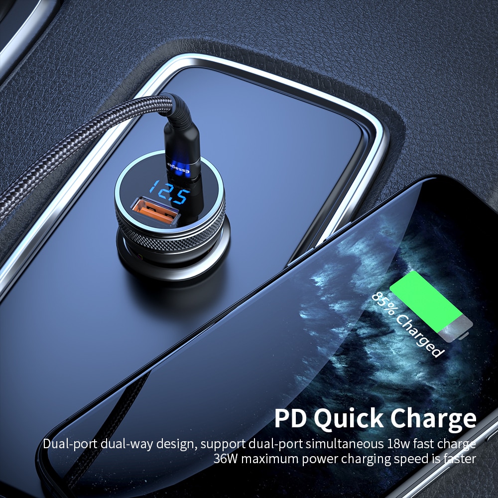 Essager-Mini-chargeur-de-voiture-USB-Charge-rapide-3.0-chargeur-de-Charge-rapide-pour-iPhone-Xiaomi-Type-automatique-C-QC-PD-3.0-chargeur-de-téléphone-portable Essager Mini chargeur de voiture USB Charge rapide 3.0 chargeur de Charge rapide pour iPhone Xiaomi Type automatique C QC PD 3.0 chargeur de téléphone portable