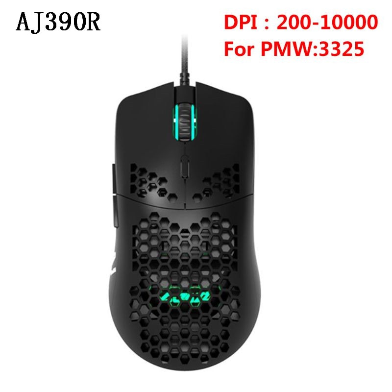 Souris-Gaming-filaire-légère-AJ390,-ajourée,-6-DPI,-ajustable-avec-7-clés-AJ390R,-nouveauté-2020 Souris Gaming filaire légère AJ390, ajourée, 6 DPI, ajustable avec 7 clés AJ390R, nouveauté 2020