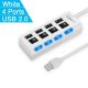2.0 White 4 Ports