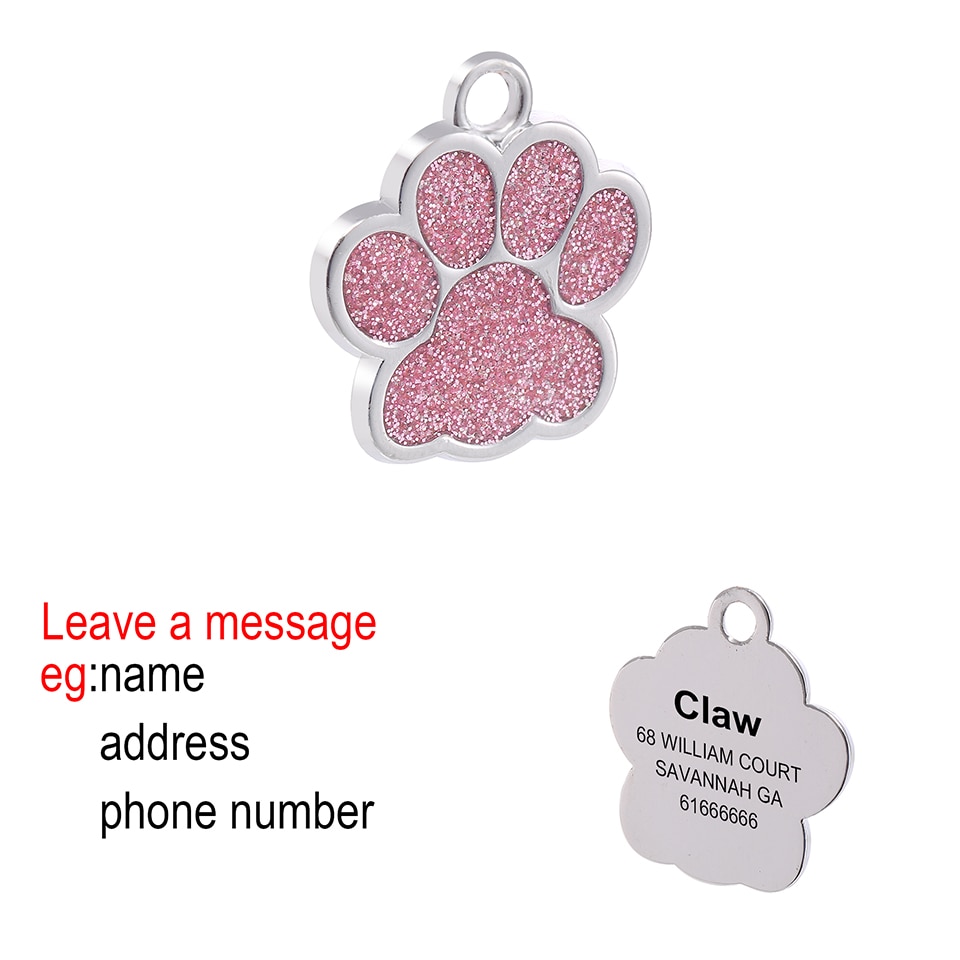 Étiquettes-personnalisées-pour-chiens-|-Étiquettes-gravées-pour-identification-des-animaux-de-compagnie,-nom-du-collier,-accessoires-pour-animaux-domestiques,-accessoires-animaux-avec-os/patte,-étiquettes-personnalisées-à-paillettes-pour-collier-de-chien Étiquettes personnalisées pour chiens | Étiquettes gravées pour identification des animaux de compagnie, nom du collier, accessoires pour animaux domestiques, accessoires animaux avec os/patte, étiquettes personnalisées à paillettes pour collier de chien