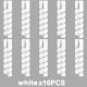 10PCS White