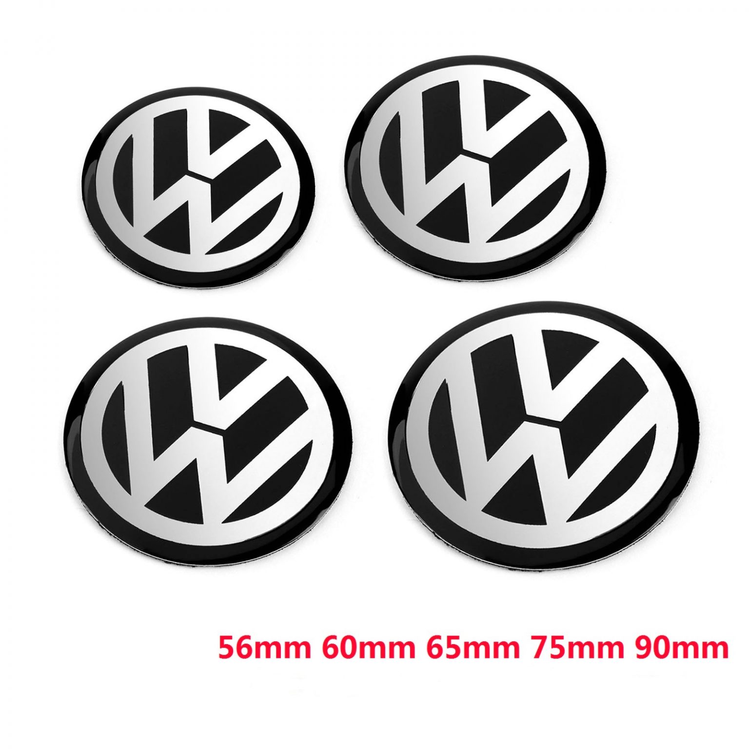 Autocollant Officiel Fiat 21212 Pour Jante De Roue - Logo Noir Chromé 48mm - Pack De 4 - Certifié D'Origine