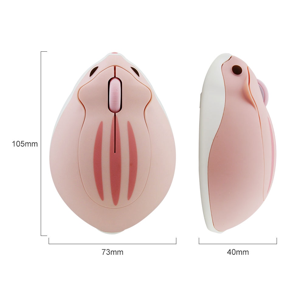 CHYI-Mini-souris-sans-fil-de-dessin-animé,-souris-optique-Usb,-pour-ordinateur-Portable,-motif-Hamster-rose,-pour-enfants,-Macbook CHYI-Mini souris sans fil de dessin animé, souris optique Usb, pour ordinateur Portable, motif Hamster rose, pour enfants, Macbook