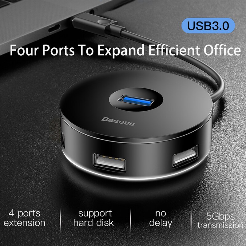 HUB-USB-Baseus-C-HUB-vers-Multi-USB-3.0-pour-MacBook-Pro-pour-Huawei-adaptateur-Dock-haute-vitesse-Type-C-HUB-USB-2.0-séparateur-expanseur HUB USB Baseus C HUB vers Multi USB 3.0 pour MacBook Pro pour Huawei adaptateur Dock haute vitesse Type C HUB USB 2.0 séparateur expanseur