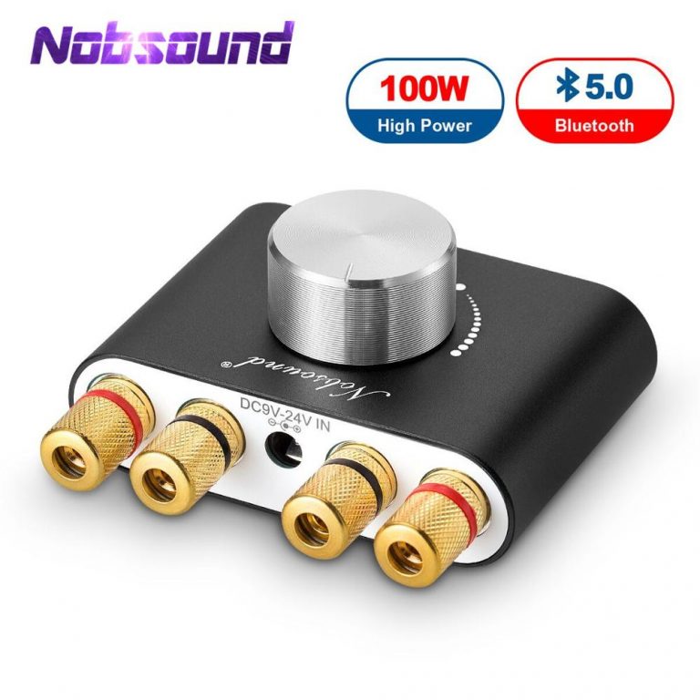 Nobsound Préamplificateur audio numérique Hi-Fi stéréo avec régulation