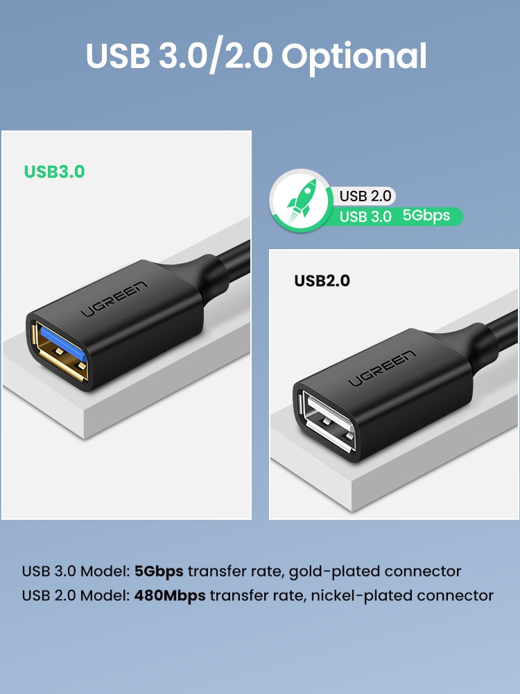 Ugreen-câble-d'extension-USB-USB-3.0-câble-pour-Smart-TV-PS4-Xbox-One-SSD-USB3.0-2.0-pour-rallonger-câble-de-données-Mini-câble-d'extension-USB Ugreen câble d'extension USB USB 3.0 câble pour Smart TV PS4 Xbox One SSD USB3.0 2.0 pour rallonger câble de données Mini câble d'extension USB