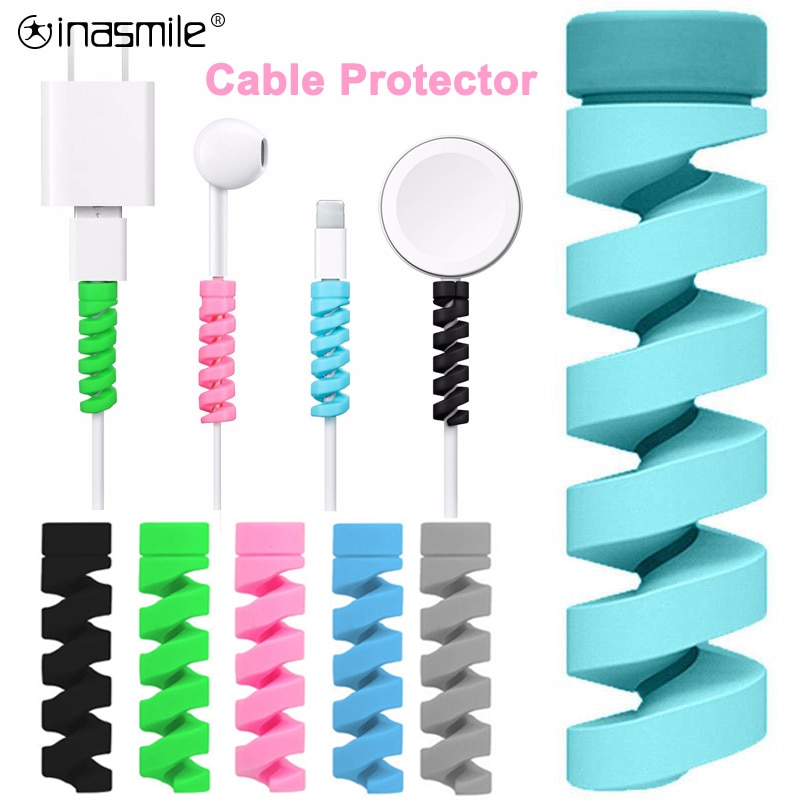 16 Protège-Câbles En Silicone - 8 Couleurs, Pour Chargeur Type-C, USB, Lightning - Protection Anti-Casse Et Enchevêtrement