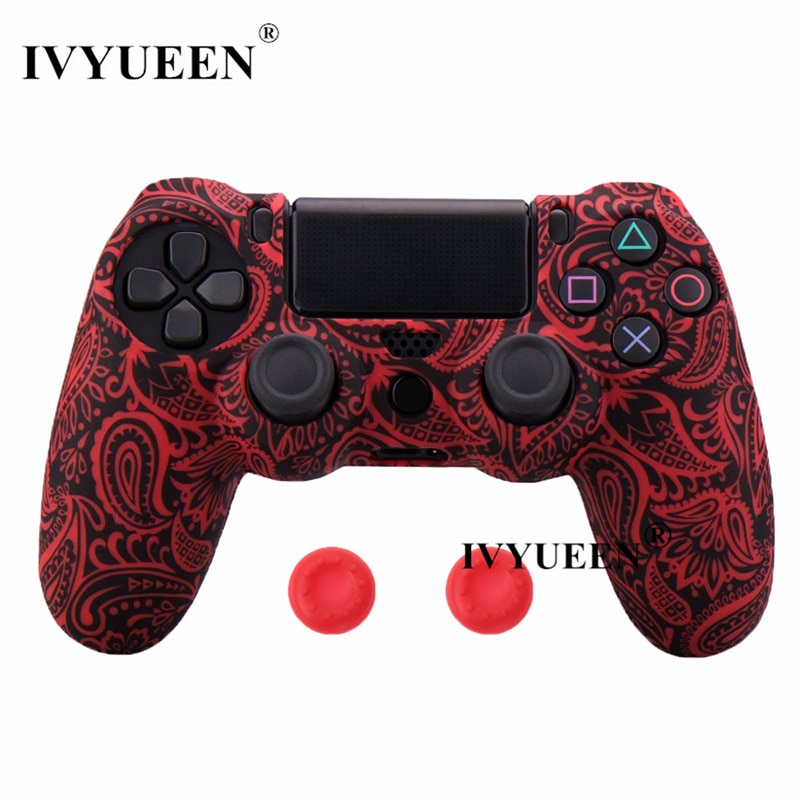 IVYUEEN-25-couleurs-Silicone-camouflage-protection-coque-peau-pour-Sony-Dualshock-4-PS4-DS4-Pro-mince-contrôleur-pouce-poignées-Joystick-casquettes IVYUEEN 25 couleurs Silicone camouflage protection coque peau pour Sony Dualshock 4 PS4 DS4 Pro mince contrôleur pouce poignées Joystick casquettes