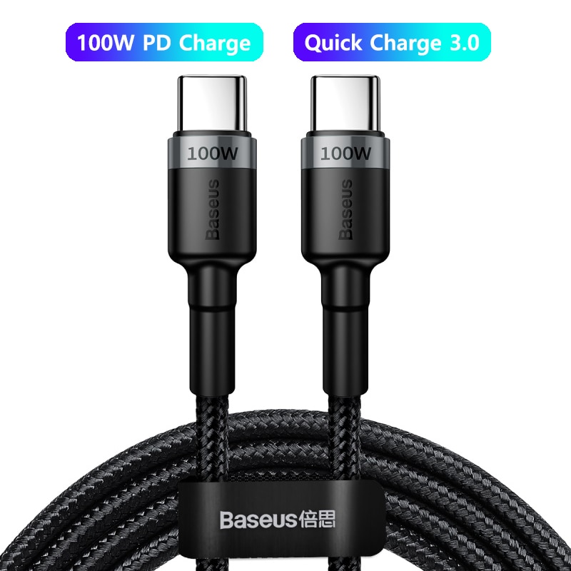 Câble-USB-C-vers-USB-Baseus-100W-Type-C-câble-USB-PD-chargeur-rapide-câble-USB-C-type-c-pour-Xiaomi-mi-10-Pro-Samsung-S20-Macbook-iPad Câble USB C vers USB Baseus 100W Type C câble USB PD chargeur rapide câble USB-C type-c pour Xiaomi mi 10 Pro Samsung S20 Macbook iPad