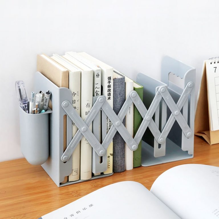 Étagère de bureau en fer forgé - Étagère de bureau à 2 couches - Organisateur de stockage de bureau Présentoir de livre, Présentoir de stockage ouvert