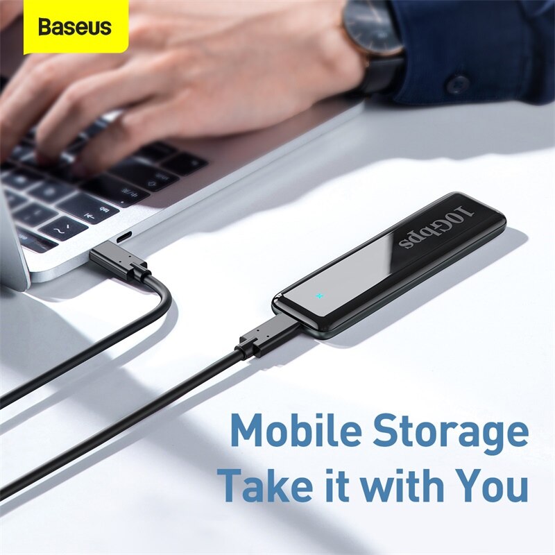 Baseus-M2-boîtier-SSD-NVME-boîtier-de-disque-dur-externe-M.2-à-USB-Type-C-3.0-disque-dur-pour-NGFF-SATA-M/B-clé-disque-boîtier-SSD-Caddy Baseus M2 boîtier SSD NVME boîtier de disque dur externe M.2 à USB Type C 3.0 disque dur pour NGFF SATA M/B clé disque boîtier SSD Caddy