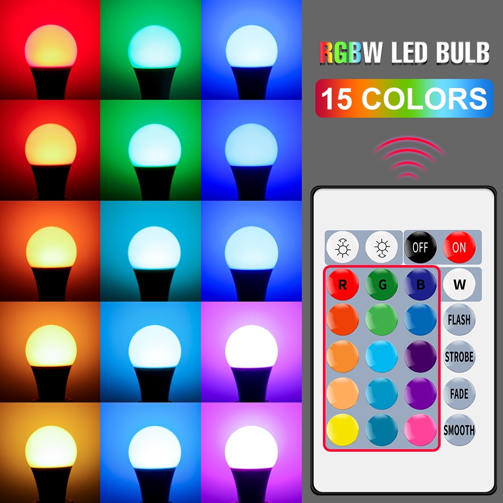Lampe-Led-RGB-intelligente-E27,-lumière-à-intensité-variable,-5W,-10W,-15W,-RGBW-lampe-à-Led,-ampoule-changeante-à-couleur-lampe-à-Led-ada-RGBW,-décoration-blanche-maison Lampe Led RGB intelligente E27, lumière à intensité variable, 5W, 10W, 15W, RGBW lampe à Led, ampoule changeante à couleur lampe à Led ada RGBW, décoration blanche maison