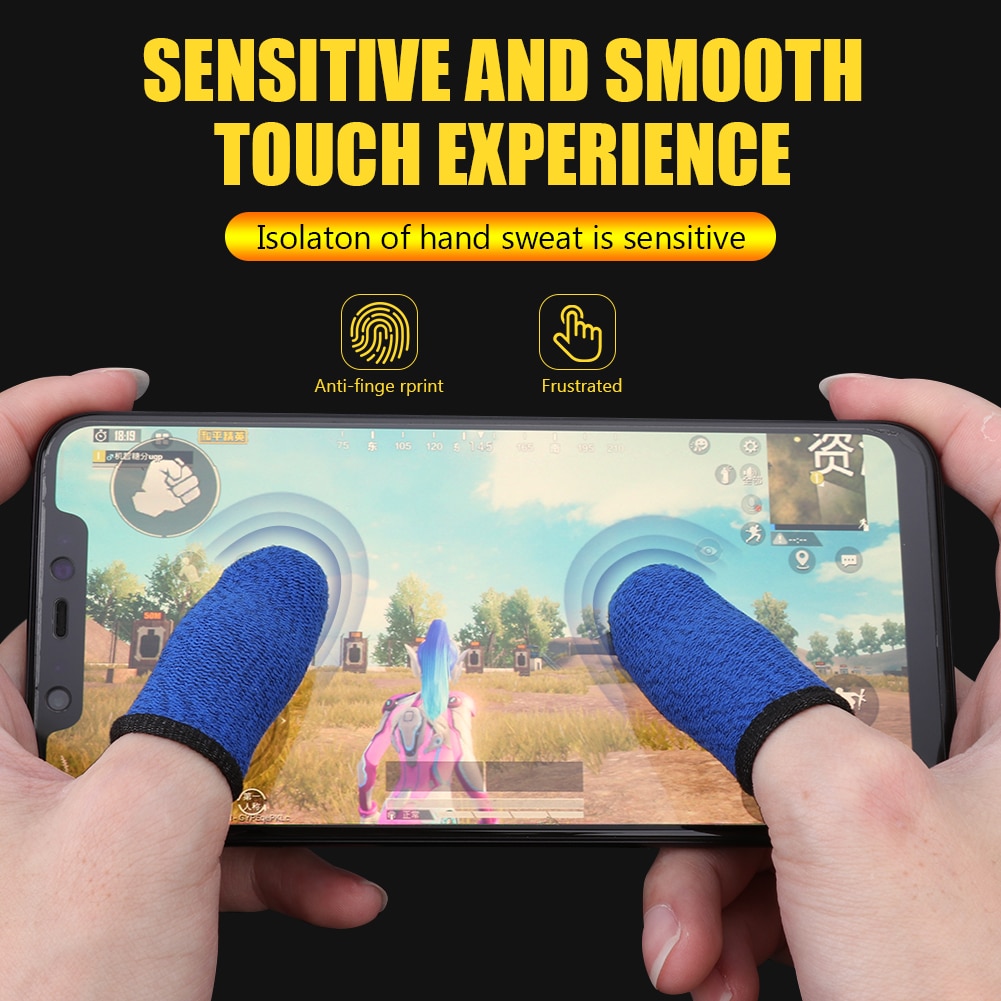 Contrôleur-de-jeu-de-couverture-de-doigt-de-2-pièces-pour-PUBG-résistant-à-la-sueur Contrôleur de jeu de couverture de doigt de 2 pièces pour PUBG résistant à la sueur