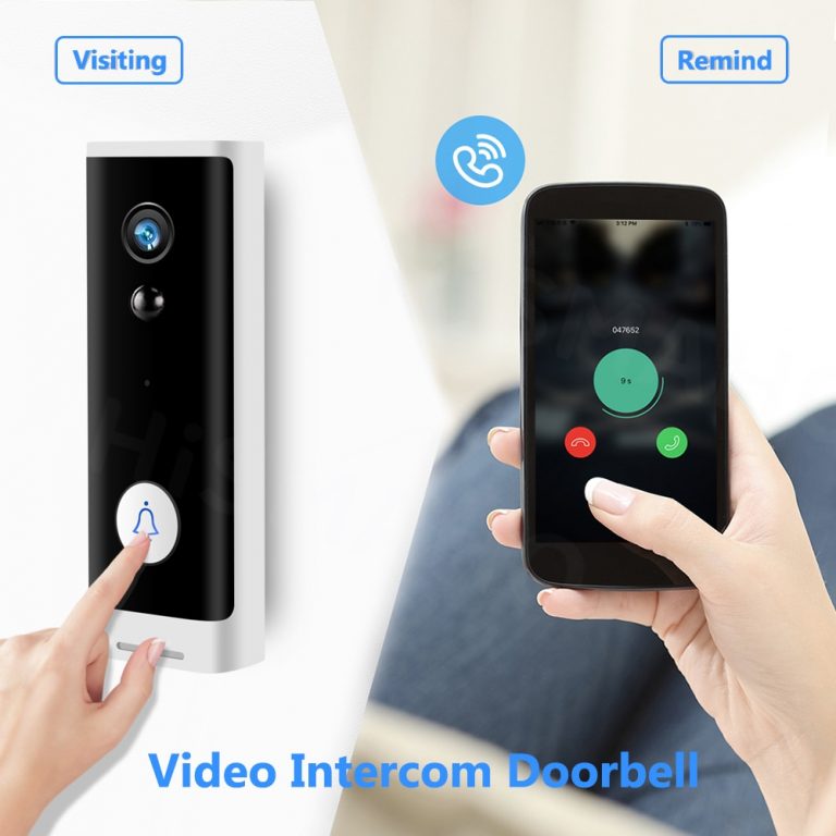 TMEZON Visiophone Filaire,WiFi connecté au Tuya app,1080P Interphone