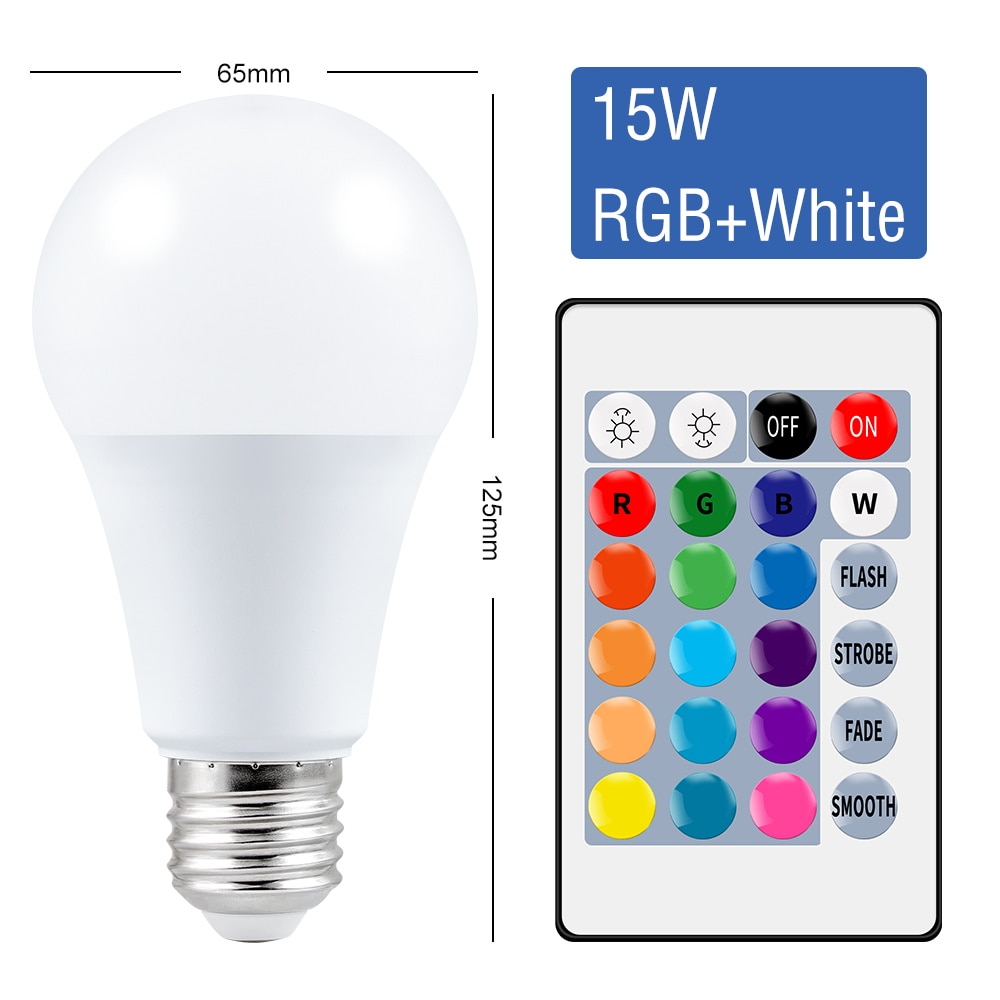 Lampe-Led-RGB-intelligente-E27,-lumière-à-intensité-variable,-5W,-10W,-15W,-RGBW-lampe-à-Led,-ampoule-changeante-à-couleur-lampe-à-Led-ada-RGBW,-décoration-blanche-maison Lampe Led RGB intelligente E27, lumière à intensité variable, 5W, 10W, 15W, RGBW lampe à Led, ampoule changeante à couleur lampe à Led ada RGBW, décoration blanche maison