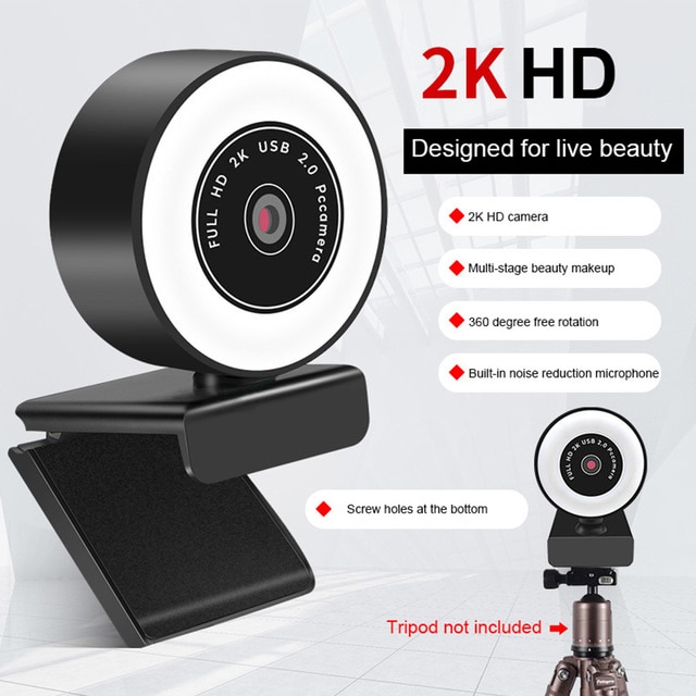 Webcam-HD-1080P-2K-avec-lumière-de-remplissage-de-Microphone-pour-bureau-Mini-caméras-supérieures-rotatives-de-360-°-pour-le-travail-de-conférence-d'appel-en-direct-vidéo Webcam HD 1080P 2K avec lumière de remplissage de Microphone pour bureau Mini caméras supérieures rotatives de 360 ° pour le travail de conférence d'appel en direct vidéo