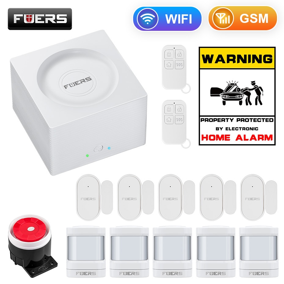 Fuers-G95-alarme-sans-fil-WIFI-GSM-système-d'alarme-de-sécurité-Kit-Tuya-APP-contrôle-détecteur-de-mouvement-capteur-système-d'alarme-antivol Fuers G95 alarme sans fil WIFI GSM système d'alarme de sécurité Kit Tuya APP contrôle détecteur de mouvement capteur système d'alarme antivol