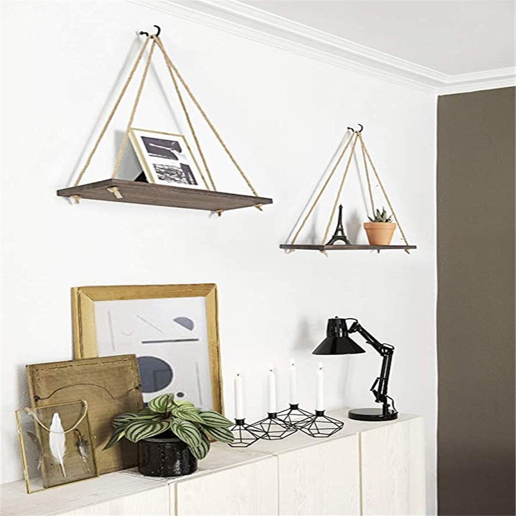 Premium-bois-balançoire-corde-suspendue-étagères-murales-plante-fleur-Pot-support-intérieur-extérieur-décoration-simple-design-étagères-#-Y20 Premium bois balançoire corde suspendue étagères murales plante fleur Pot support intérieur extérieur décoration simple design étagères # Y20