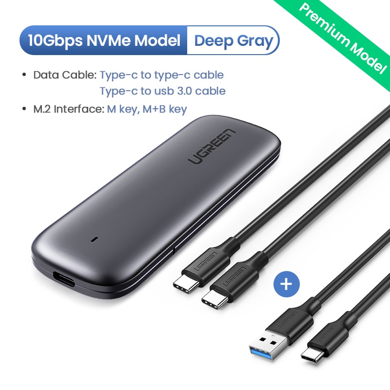 Ugreen-M2-boîtier-SSD-boîtier-NVME-M.2-à-USB-Type-C-3.1-adaptateur-SSD-pour-NVME-PCIE-NGFF-SATA-M/B-clé-disque-SSD-boîtier-M.2-boîtier-SSD Ugreen M2 boîtier SSD boîtier NVME M.2 à USB Type C 3.1 adaptateur SSD pour NVME PCIE NGFF SATA M/B clé disque SSD boîtier M.2 boîtier SSD