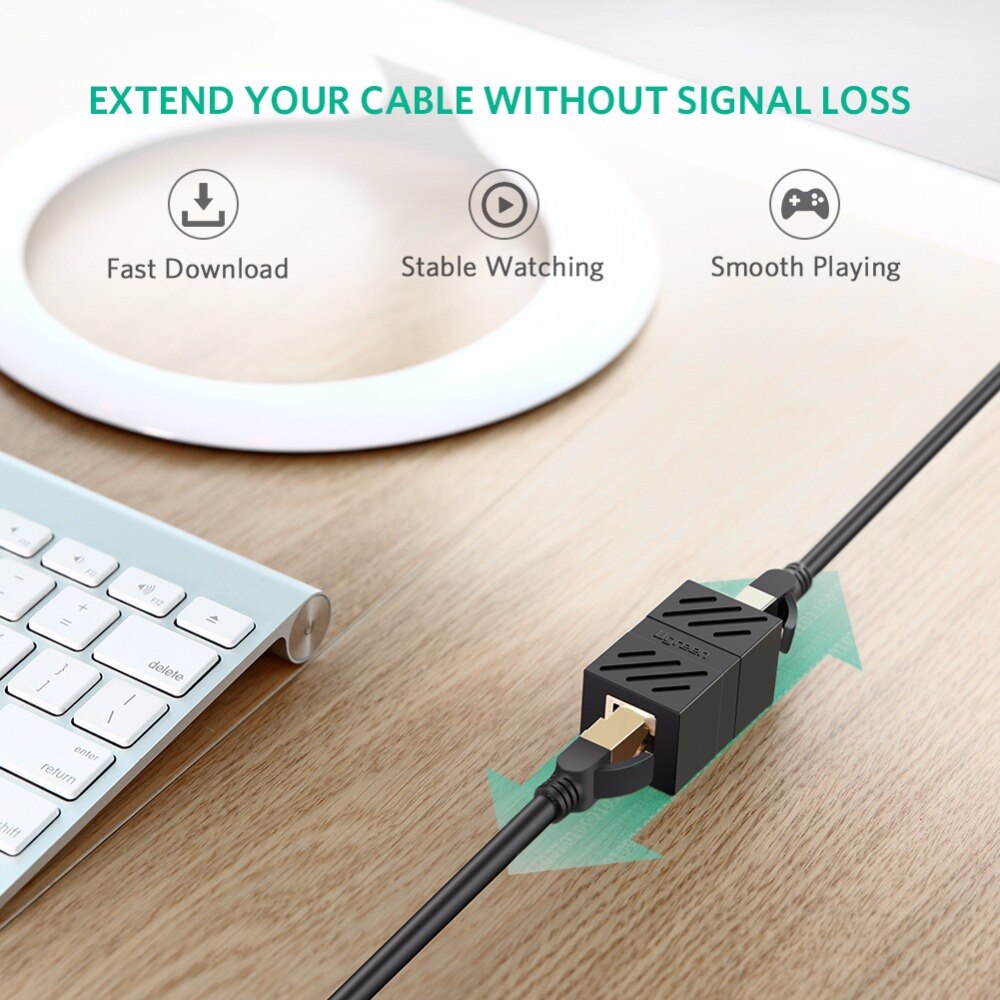 Ugreen-connecteur-Ethernet-RJ45-Cat7/6/5e,-câble-d'extension-8P8C-pour-câble-Ethernet-femelle-vers-femelle Ugreen-connecteur Ethernet RJ45 Cat7/6/5e, câble d'extension 8P8C pour câble Ethernet femelle vers femelle