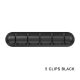 5 Clips Black
