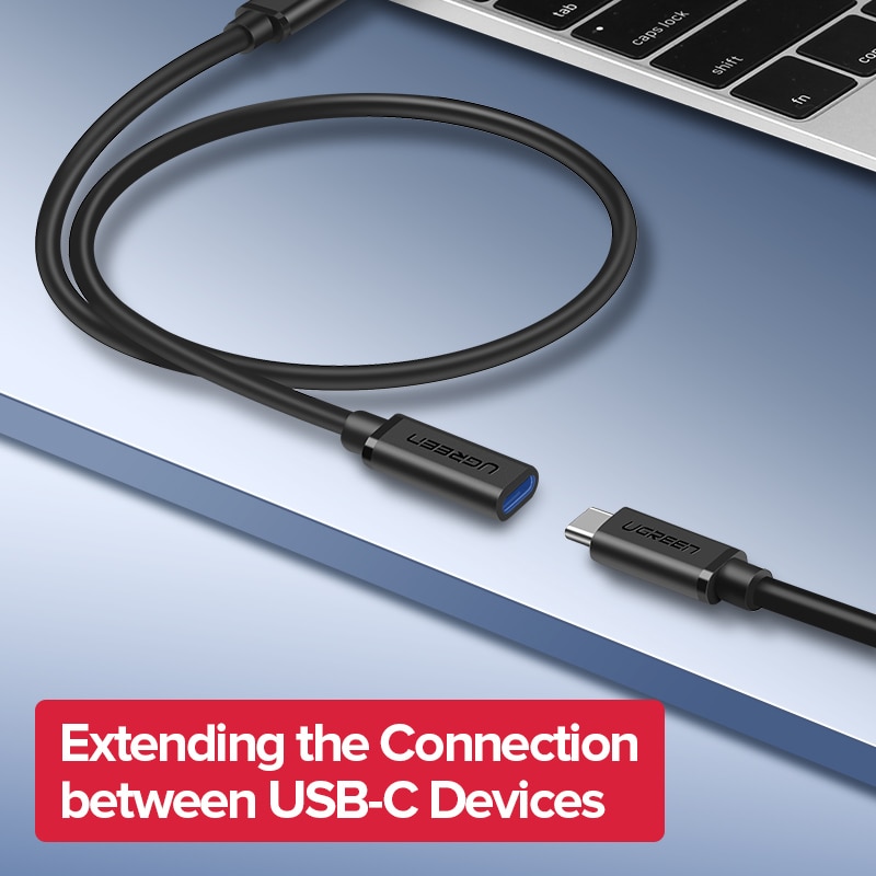 Ugreen-USB-C-rallonge-Type-C-rallonge-cordon-USB-C-Thunderbolt-3-pour-MacBook-Pro-nintention-commutateur-USB-3.1-USB-rallonge-câble Ugreen USB C rallonge Type C rallonge cordon USB-C Thunderbolt 3 pour MacBook Pro nintention commutateur USB 3.1 USB rallonge câble