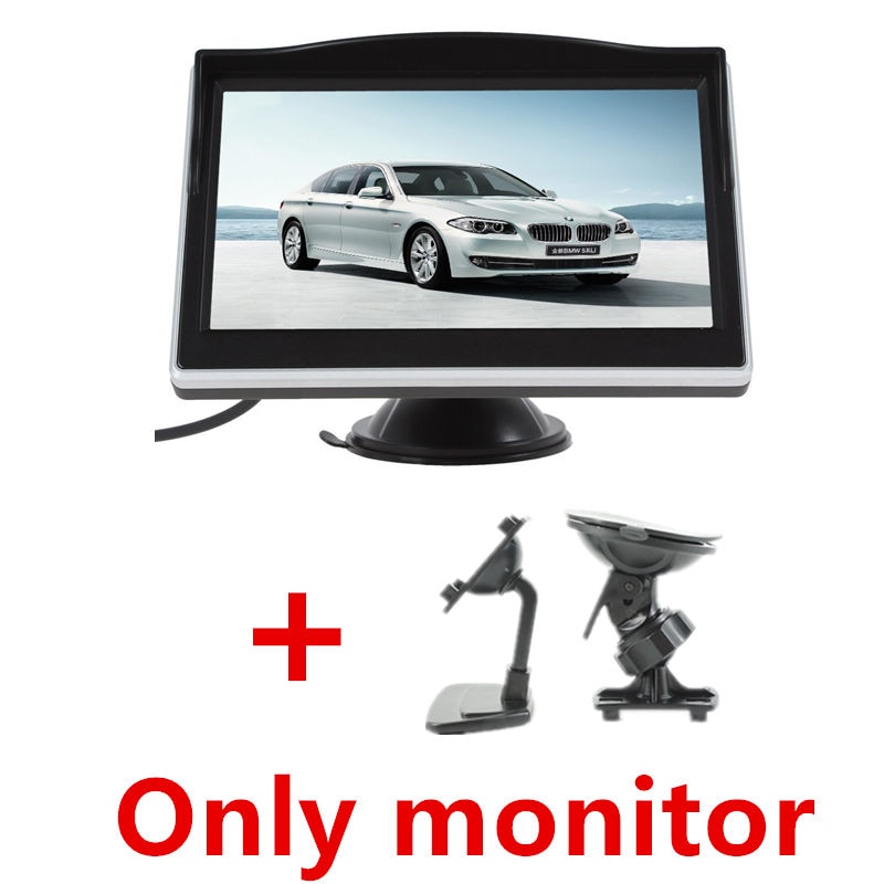 GSPSCN-Assistance-au-stationnement-pour-voiture,-moniteur-de-recul-pour-voiture-5-pouces,-caméra-de-sauvegarde-à-infrarouge,-gobelet-en-caoutchouc-+-support-LED GSPSCN-Assistance au stationnement pour voiture, moniteur de recul pour voiture 5 pouces, caméra de sauvegarde à infrarouge, gobelet en caoutchouc + support LED