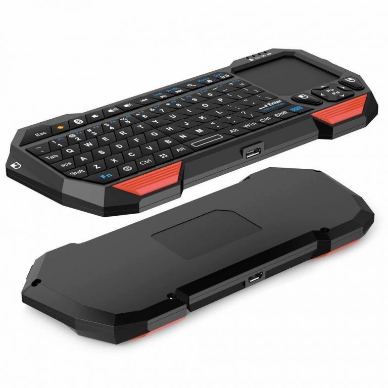 Mini Clavier Sans Fil Avec Pavé Tactile - Rétroéclairage Rechargeable - Pour PC, Smart TV, Box Android - Portable Et Compact