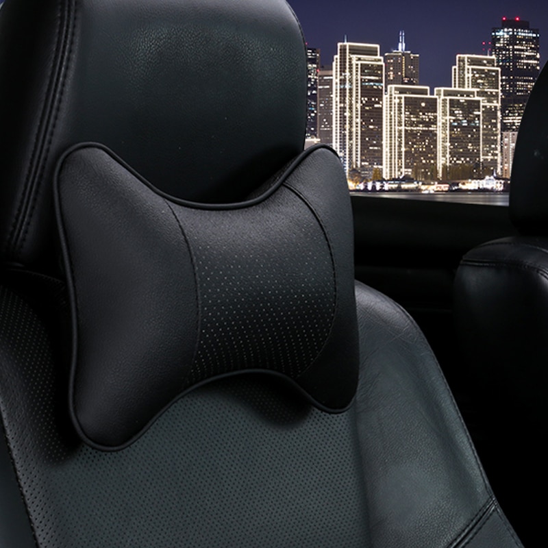 Voiture-cou-oreillers-Pu-cuir-tête-support-protecteur-noir/rouge-universel-appuie-tête-dossier-coussin-facile-installer-et-nettoyer Voiture cou oreillers Pu cuir tête support protecteur noir/rouge universel appuie-tête dossier coussin facile installer et nettoyer