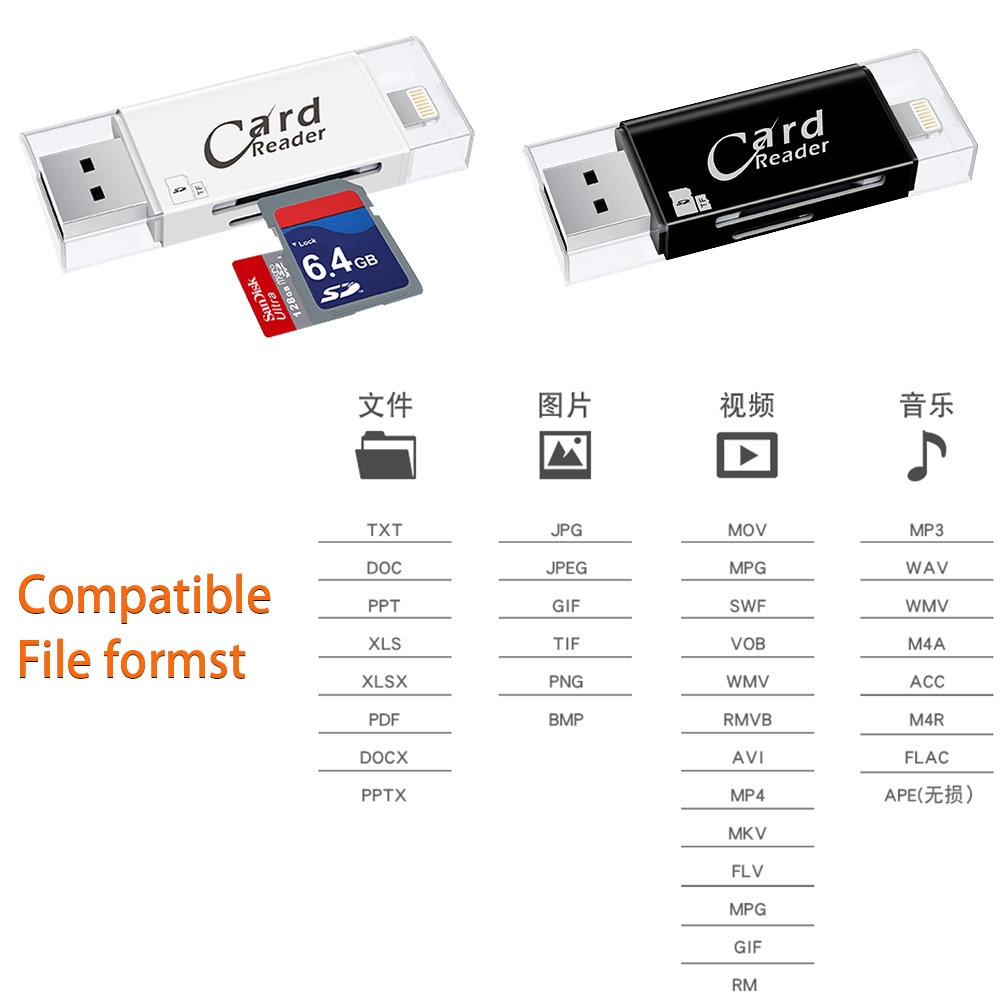 Lecteur-de-cartes-OTG-et-Flash-USB-3.0,-lecteur-de-cartes-mémoire-microSD,-TF,-pour-iPhone-5-5s-6-7-8-X-S6-S7-Edge Lecteur de cartes OTG et Flash USB 3.0, lecteur de cartes mémoire microSD, TF, pour iPhone 5 5s 6 7 8 X S6 S7 Edge