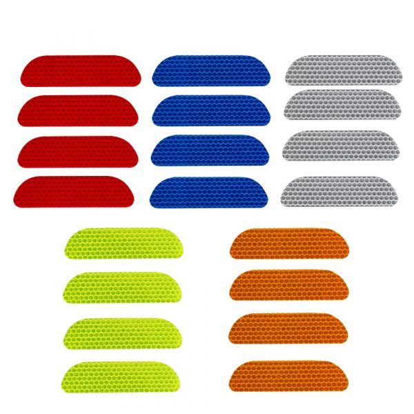 10pcs Autocollants Numéros Lettres Réfléchissants
