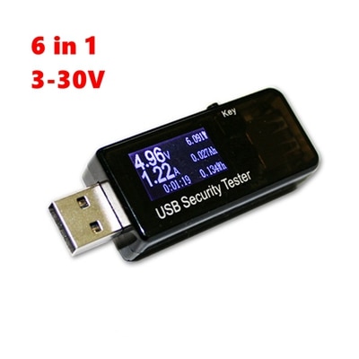 Ampèremètre-intelligent-USB,-batterie-médecin,-testeur-de-téléphone,-détecteur-de-tension,-détecteur-de-courant-3V-9V-12V-24V,-30V,-LED-volts Ampèremètre intelligent USB, batterie médecin, testeur de téléphone, détecteur de tension, détecteur de courant 3V 9V 12V 24V, 30V, LED volts