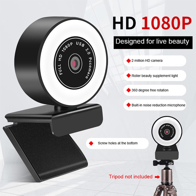 Webcam-HD-1080P-2K-avec-lumière-de-remplissage-de-Microphone-pour-bureau-Mini-caméras-supérieures-rotatives-de-360-°-pour-le-travail-de-conférence-d'appel-en-direct-vidéo Webcam HD 1080P 2K avec lumière de remplissage de Microphone pour bureau Mini caméras supérieures rotatives de 360 ° pour le travail de conférence d'appel en direct vidéo