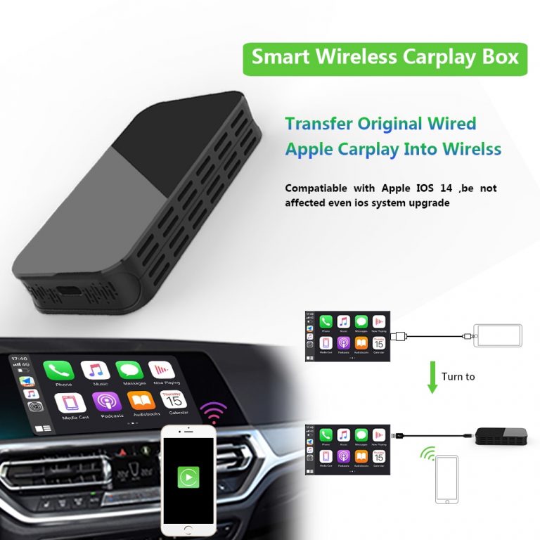 Adaptateur CarPlay Sans Fil HDMI Multimédia - Car TV Mate Pour Transformer Votre Voiture En Cinéma Mobile