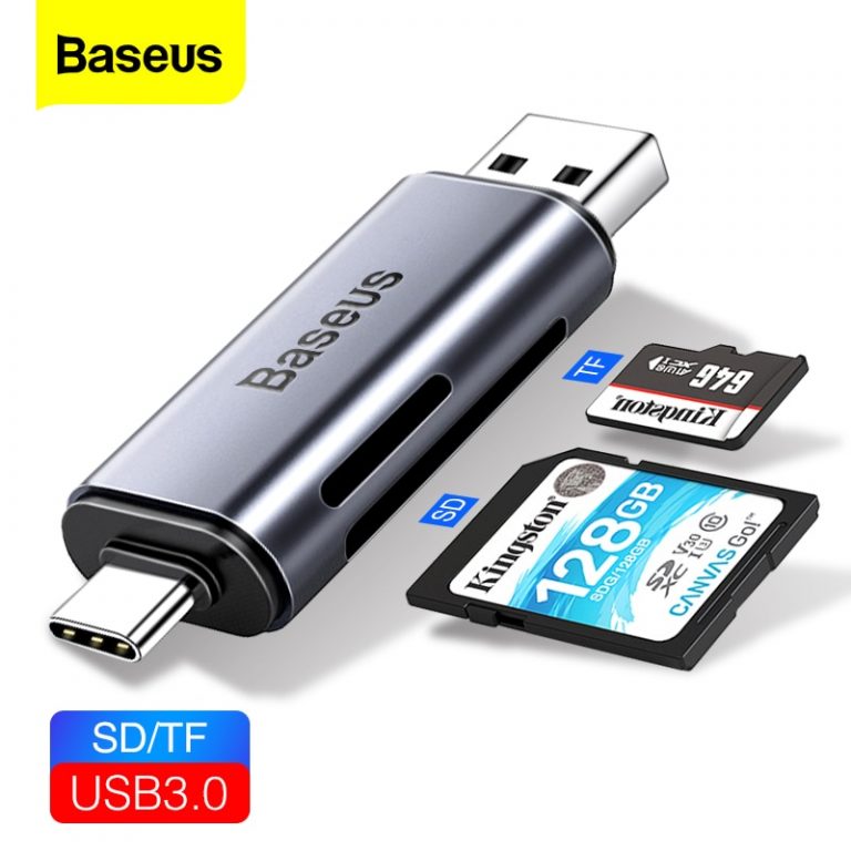 Lecteur De Carte SD 5-en-1 - Compatible IPhone, Android, Mac, PC - Transfert Rapide
