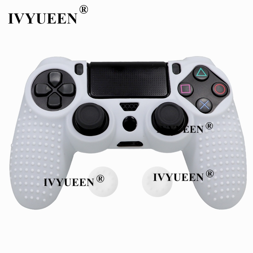 IVYUEEN-clouté-Silicone-housse-coque-peau-pour-Sony-PlayStation-4-PS4-Pro-mince-contrôleur-manette-couverture-avec-2-poignées-de-pouce-casquettes IVYUEEN clouté Silicone housse coque peau pour Sony PlayStation 4 PS4 Pro mince contrôleur manette couverture avec 2 poignées de pouce casquettes