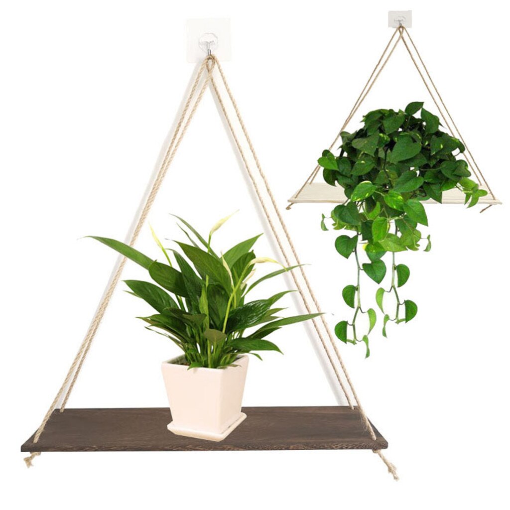Premium-bois-balançoire-corde-suspendue-étagères-murales-plante-fleur-Pot-support-intérieur-extérieur-décoration-simple-design-étagères-#-Y20 Premium bois balançoire corde suspendue étagères murales plante fleur Pot support intérieur extérieur décoration simple design étagères # Y20